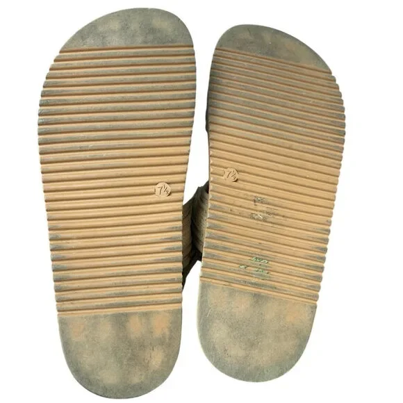 Lucky Step Womens Size 7.5 Tan Hook Loop Open Toe Double Strap Sandal Shoes - Picture 7 of 7